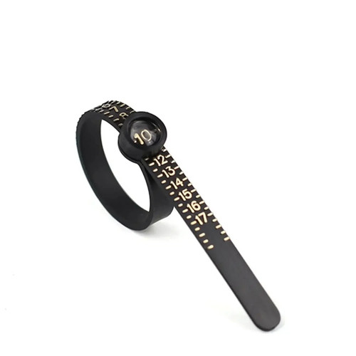 Ring sizer tool with - ring,