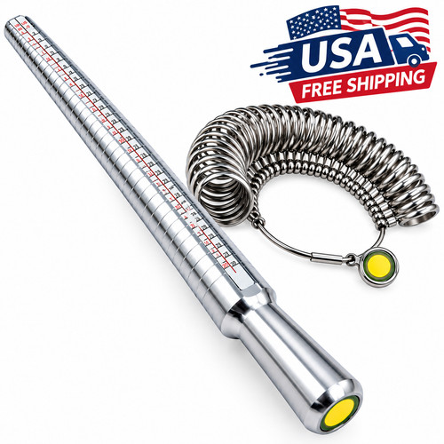 Metal ring size - gauges, set