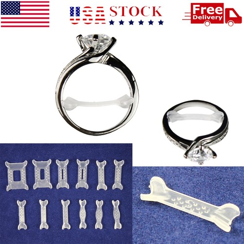 12pcs clear ring size adjuster - 12pcs,